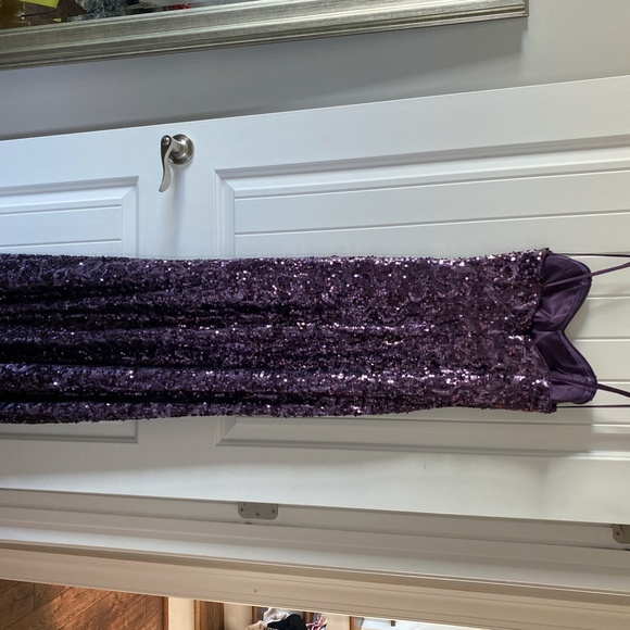 Strapless sequence formal gown - Picture 2 of 5